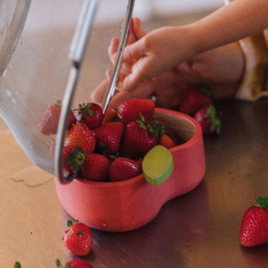 Set vaisselle enfant bowl spoon PEPA THE APPLE Oli & Carol