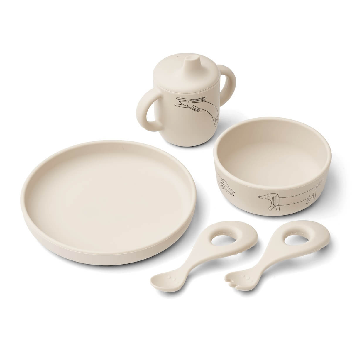 Set vaisselle RYLE Liewood Dog sandy