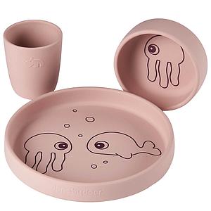 Set vaisselle silicone SEA FRIENDS Done by Deer powder