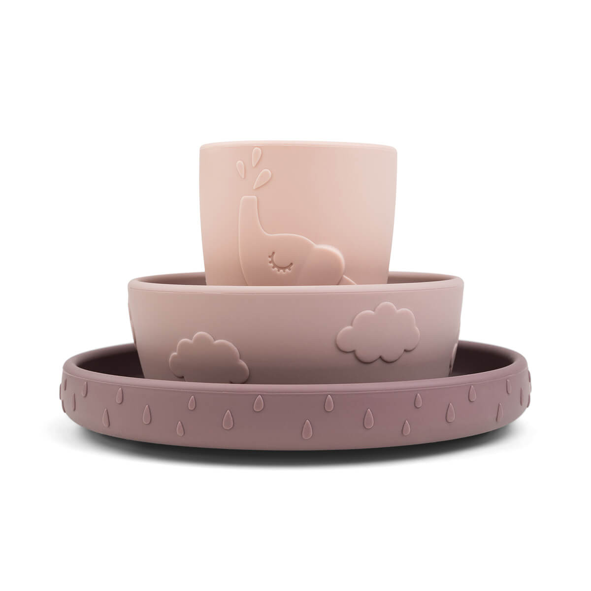 Set vaisselle silicone STICK&STAY Done by Deer Powder