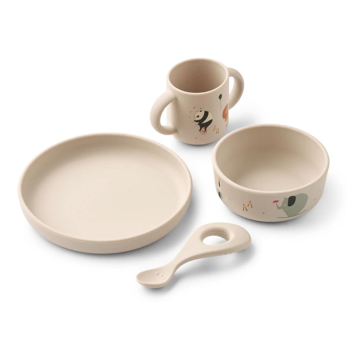 Set vaisselle VIVI Liewood Circus sandy