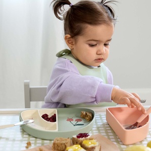 Set vaisselles Silicone Happy Fruits Cherry Laessig