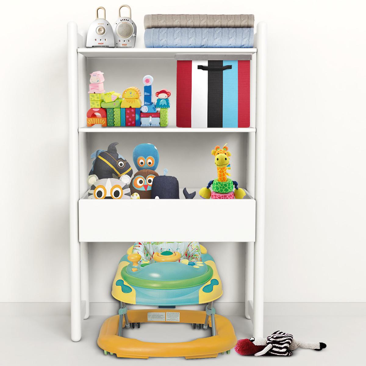 SHELFIE Midi D by Flexa Bac de rangement 131 cm Blanc