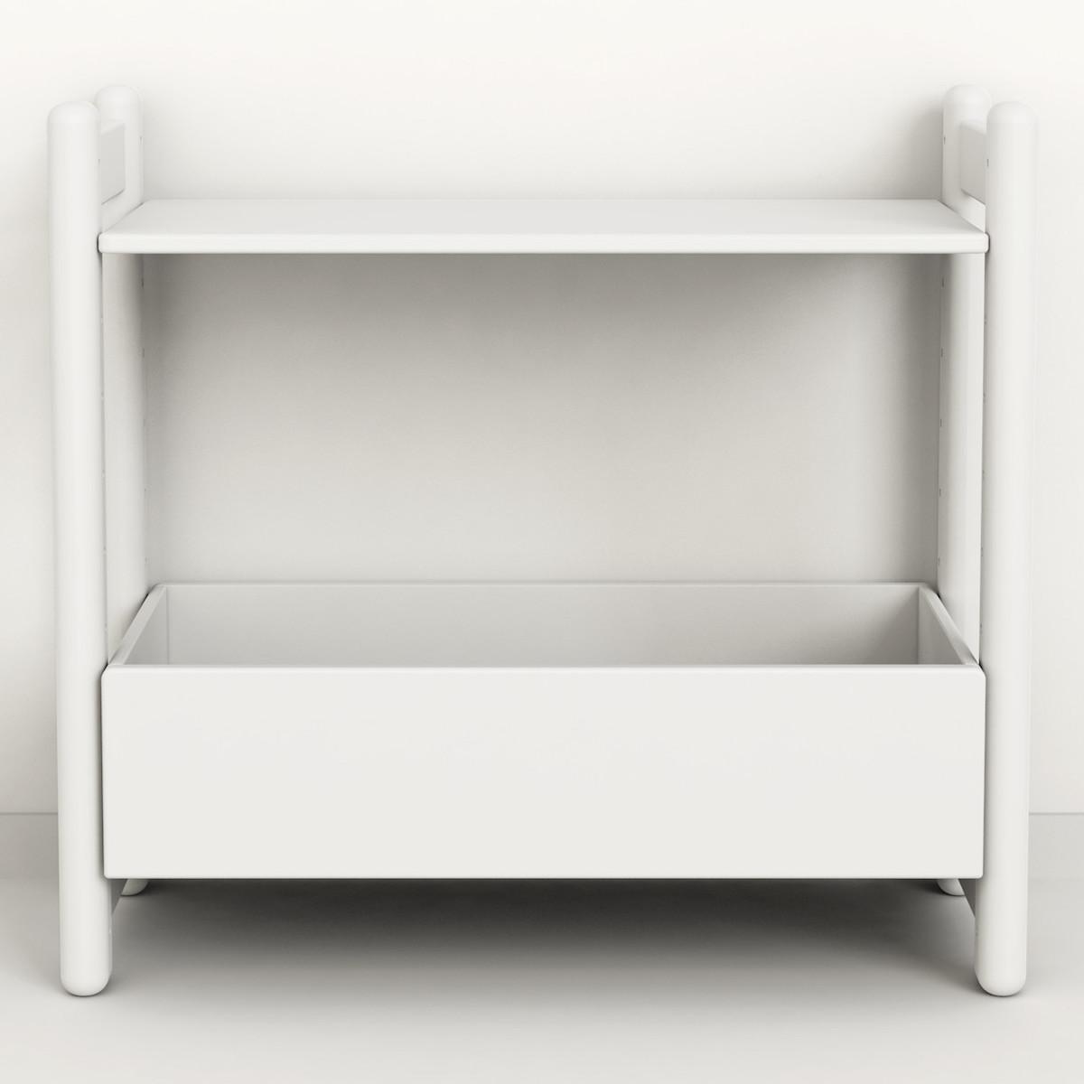 SHELFIE Mini D by Flexa Bac de rangement 74 cm Blanc