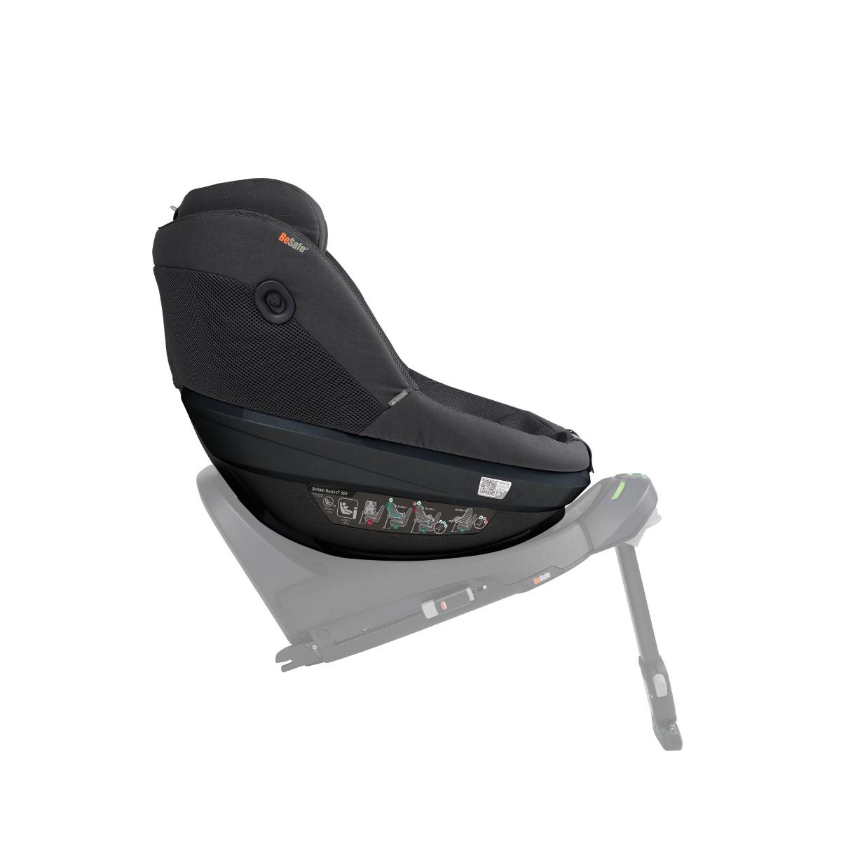 Siège auto 6 mois à 6 ans Beyond 2 360 Besafe anthracite mesh