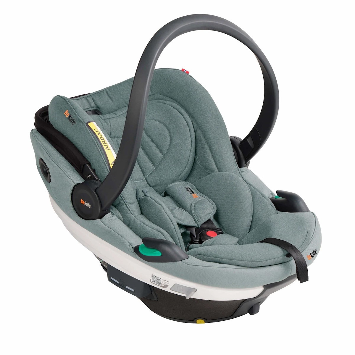 Siège auto bébé portable GO BEYOND Besafe sea green mélange