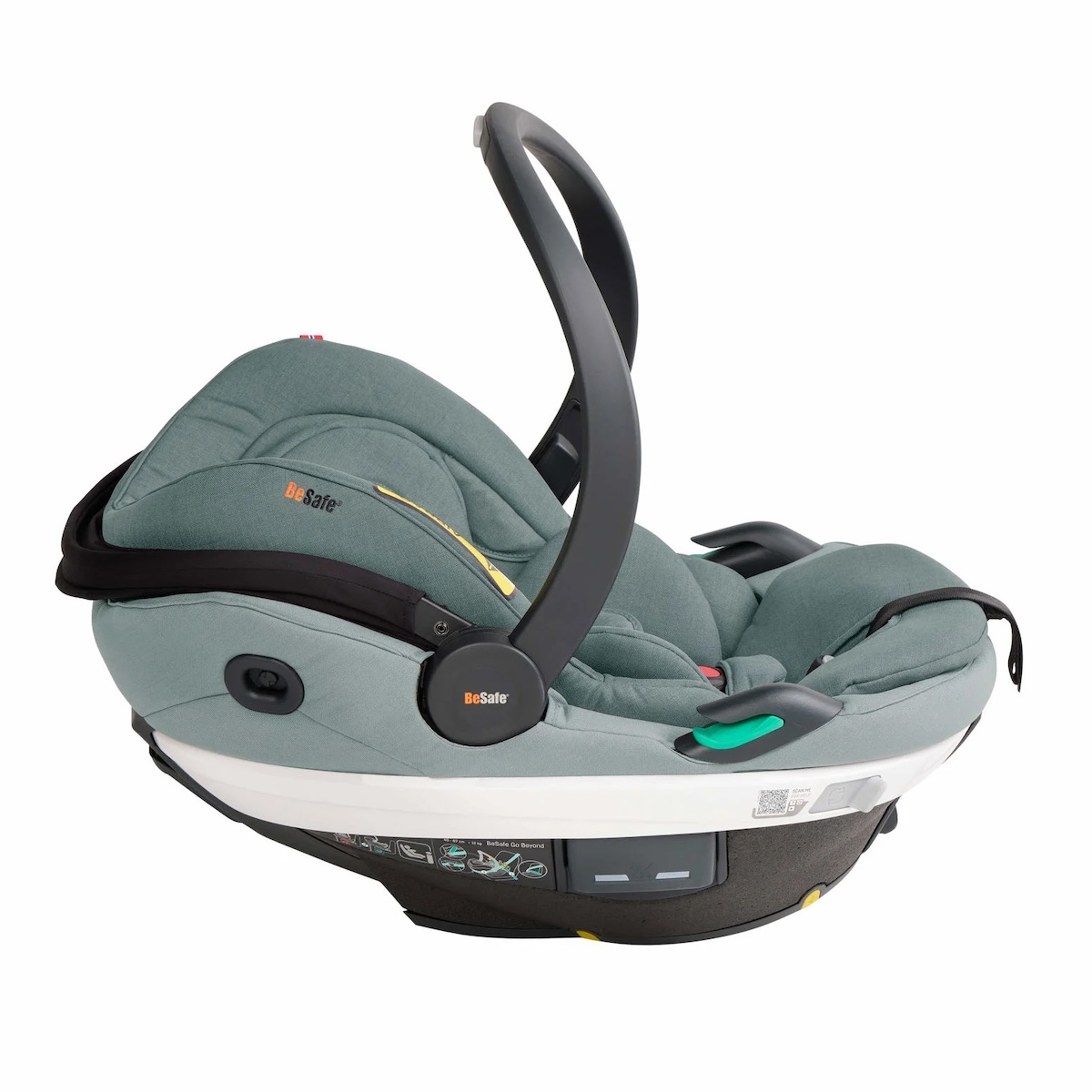 Siège auto bébé portable GO BEYOND Besafe sea green mélange