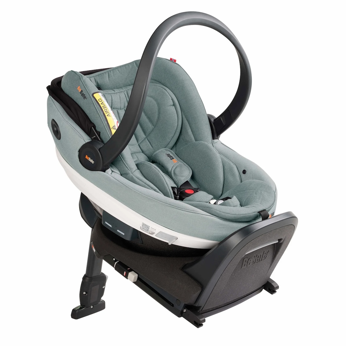 Siège auto bébé portable GO BEYOND Besafe sea green mélange