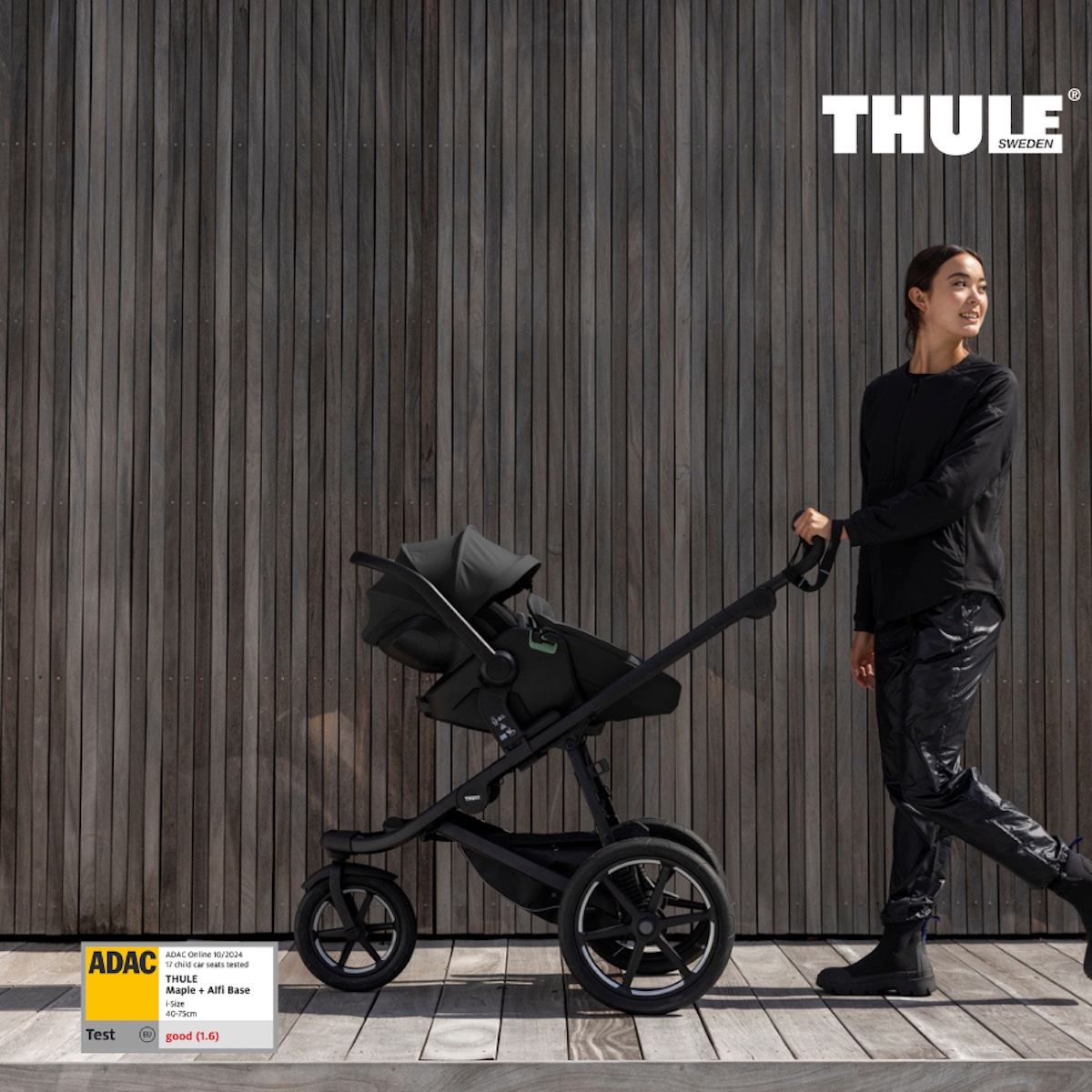 Siège auto bébé portable MAPLE Thule Black