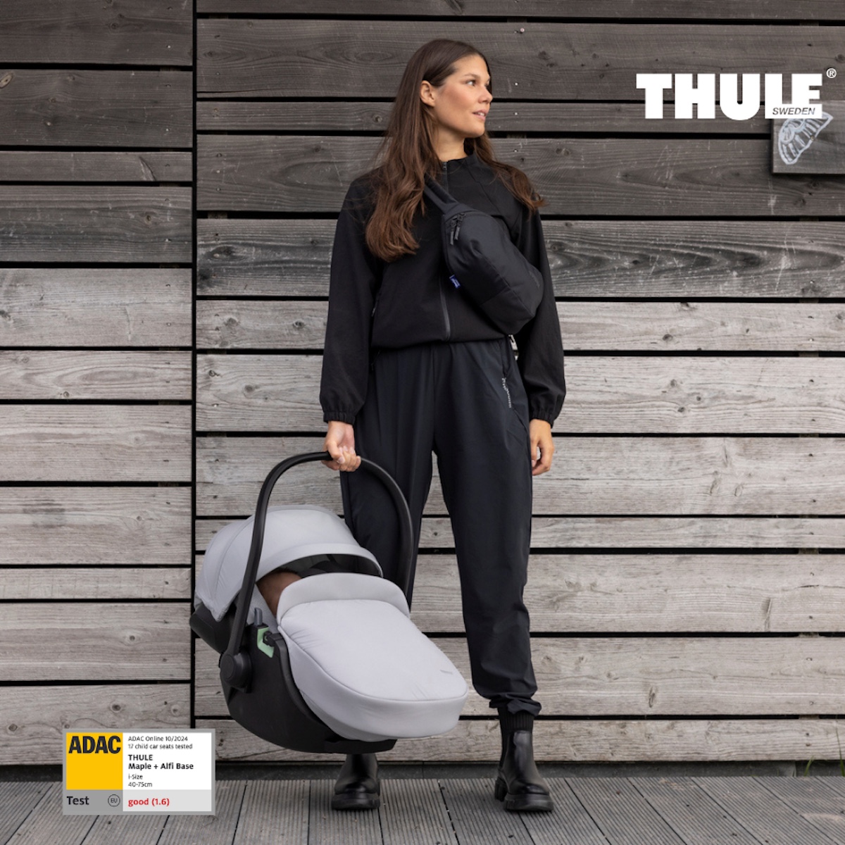 Siège auto bébé portable MAPLE Thule Light Grey