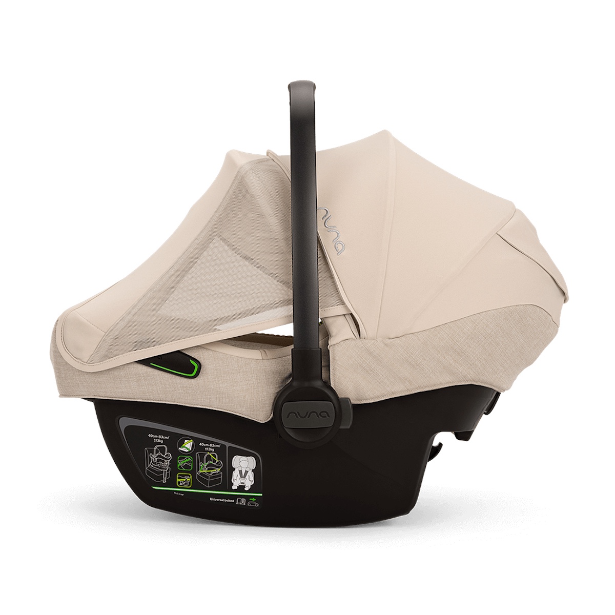 Siège auto bébé portable PIPA NEXT Nuna biscotti compatible
