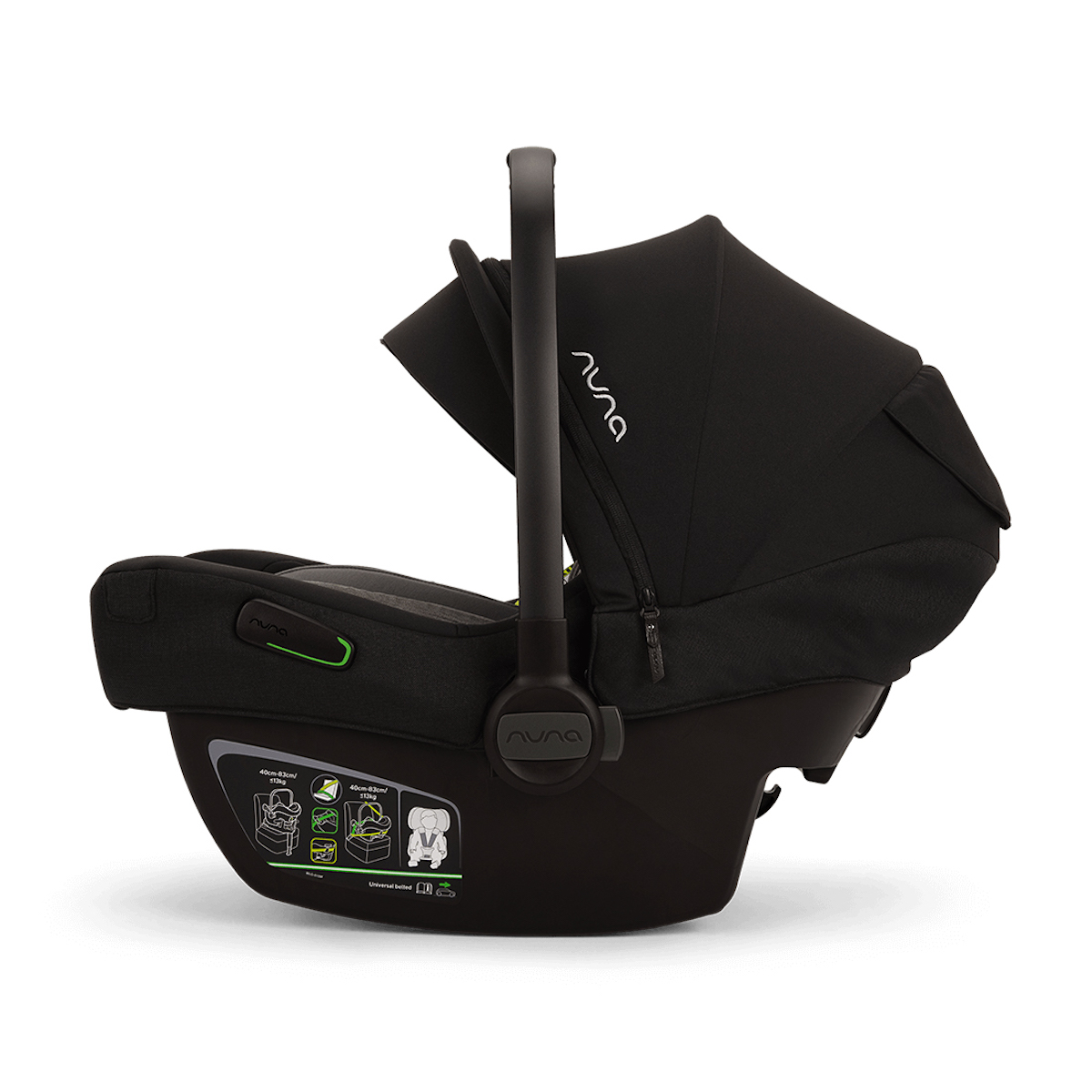 Siège auto bébé portable PIPA NEXT Nuna caviar compatible