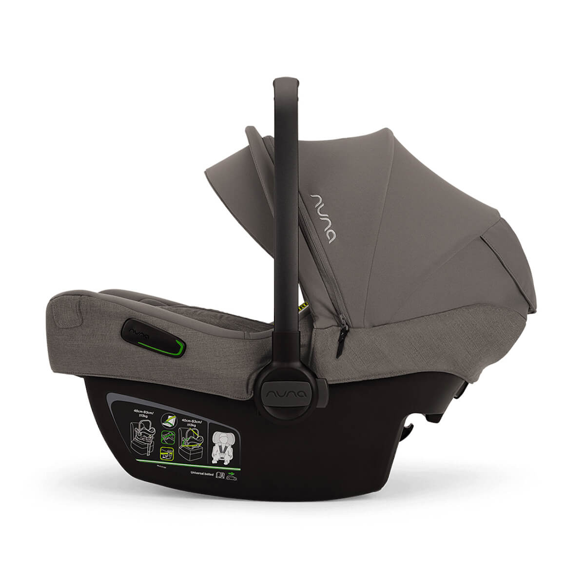 Siège auto bébé portable PIPA NEXT Nuna granite compatible