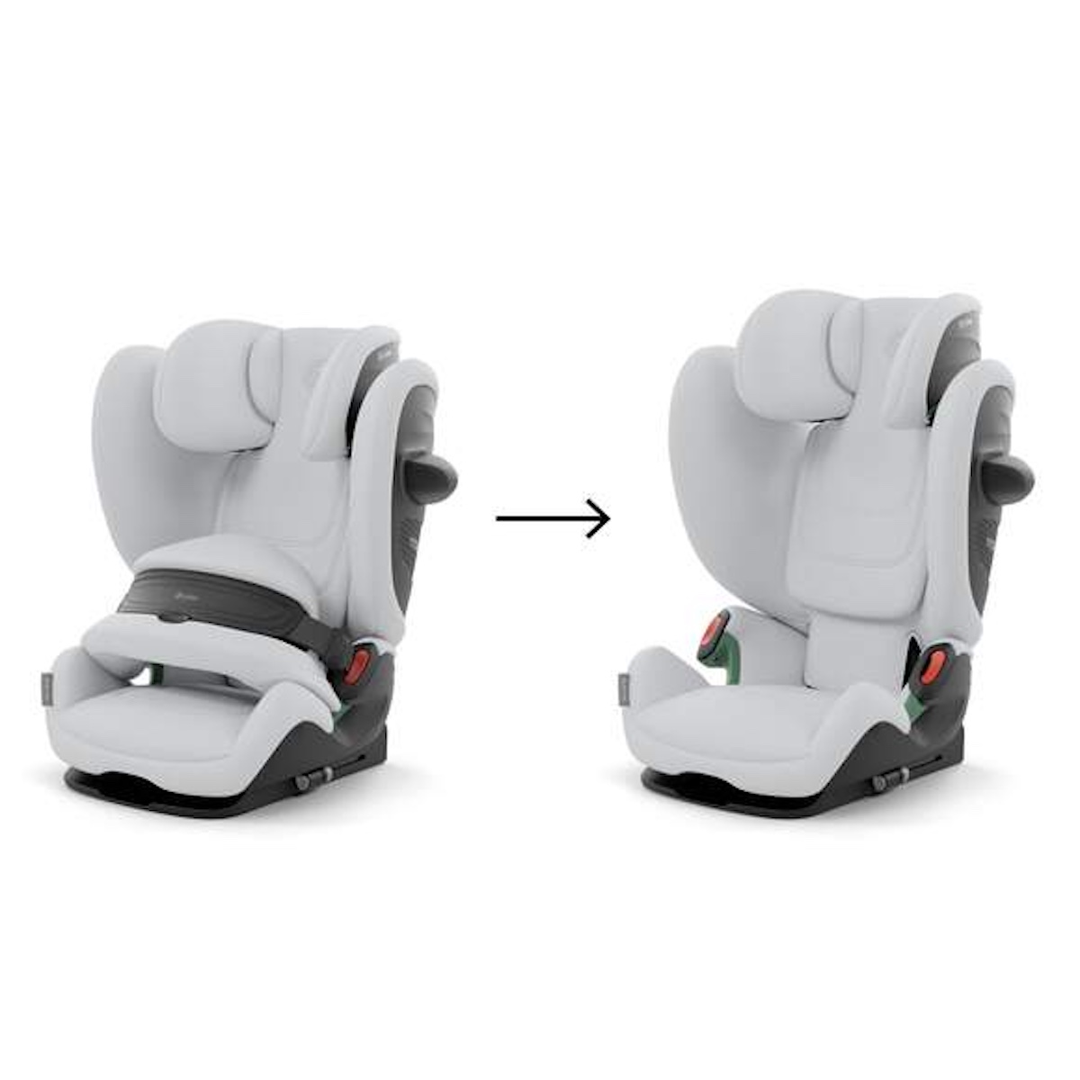Siège auto de 15 mois à 12 ans PALLAS G2 I-Size Cybex Fog Grey
