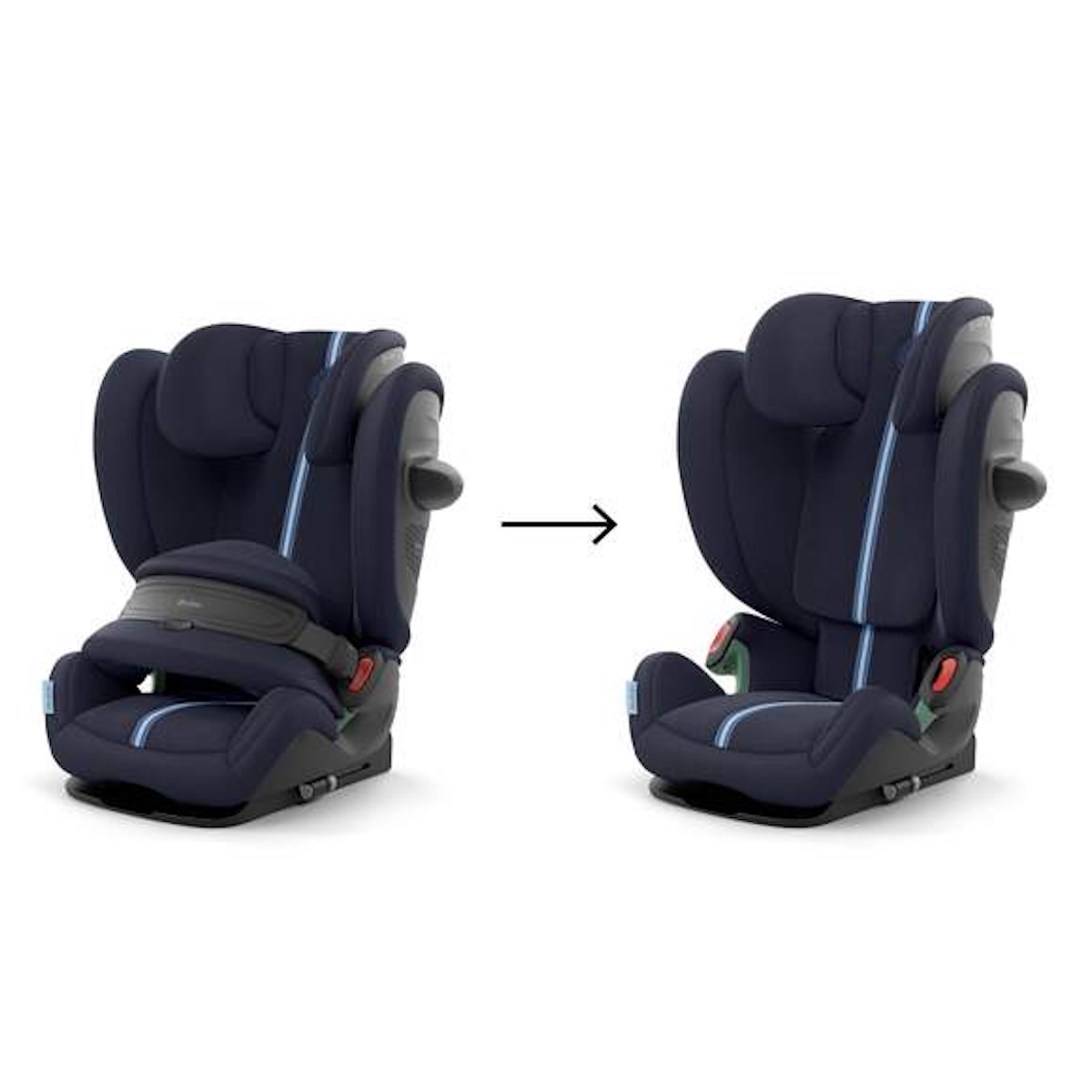Siège auto de 15 mois à 12 ans PALLAS G2 I-Size Tissu Plus Cybex Ocean Blue