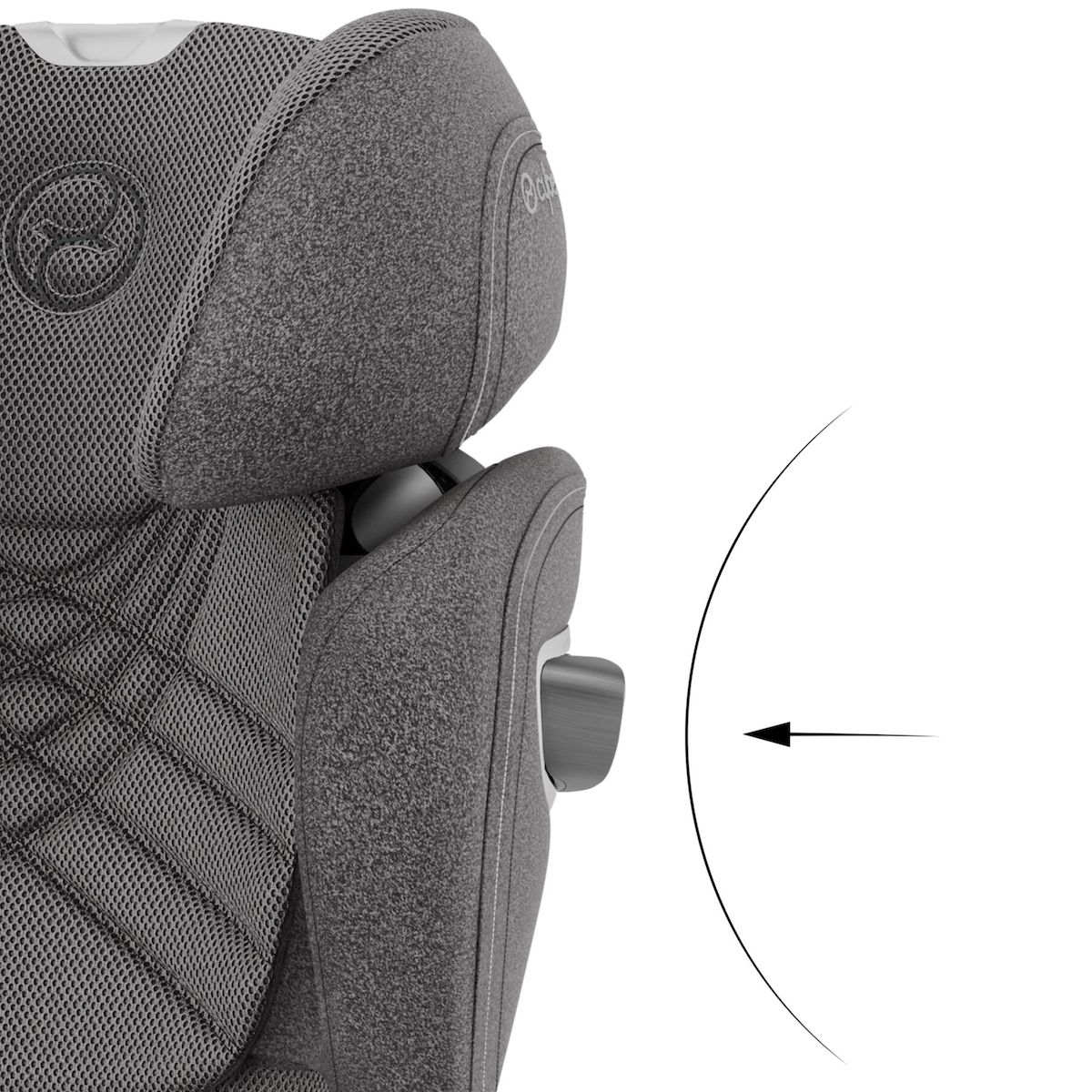 Siège auto de 3 ans à 12 ans SOLUTION T I-FIX PLUS Cybex Mirage Grey