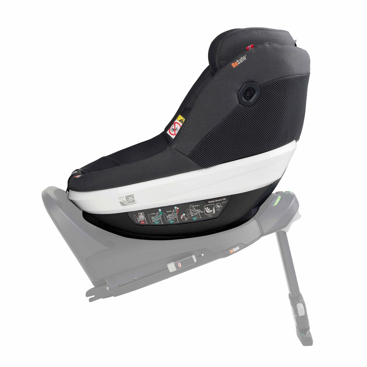 Siège auto de bébé à 5 ans Beyond 360 Besafe anthracite mesh