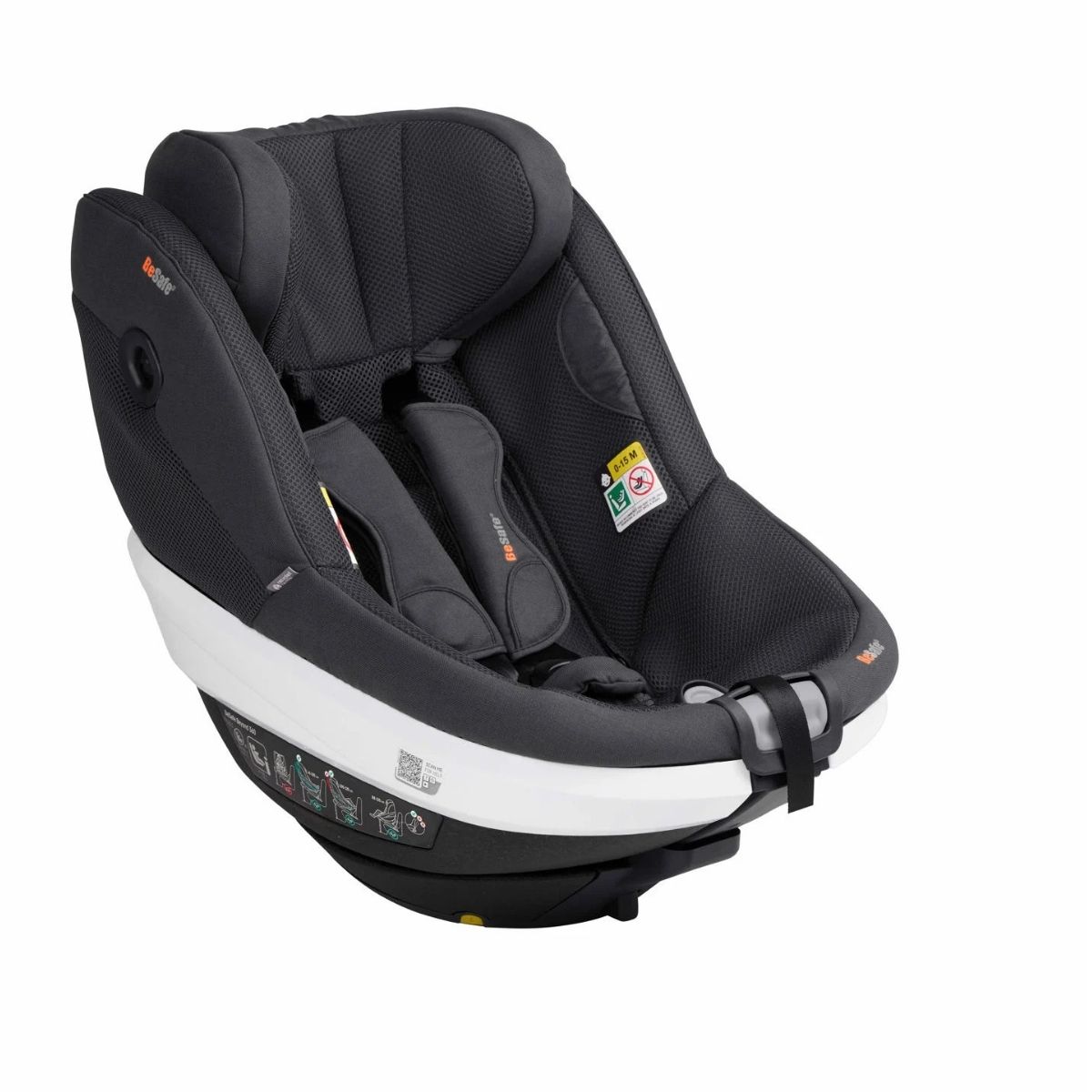 Siège auto de bébé à 5 ans Beyond 360 Besafe anthracite mesh