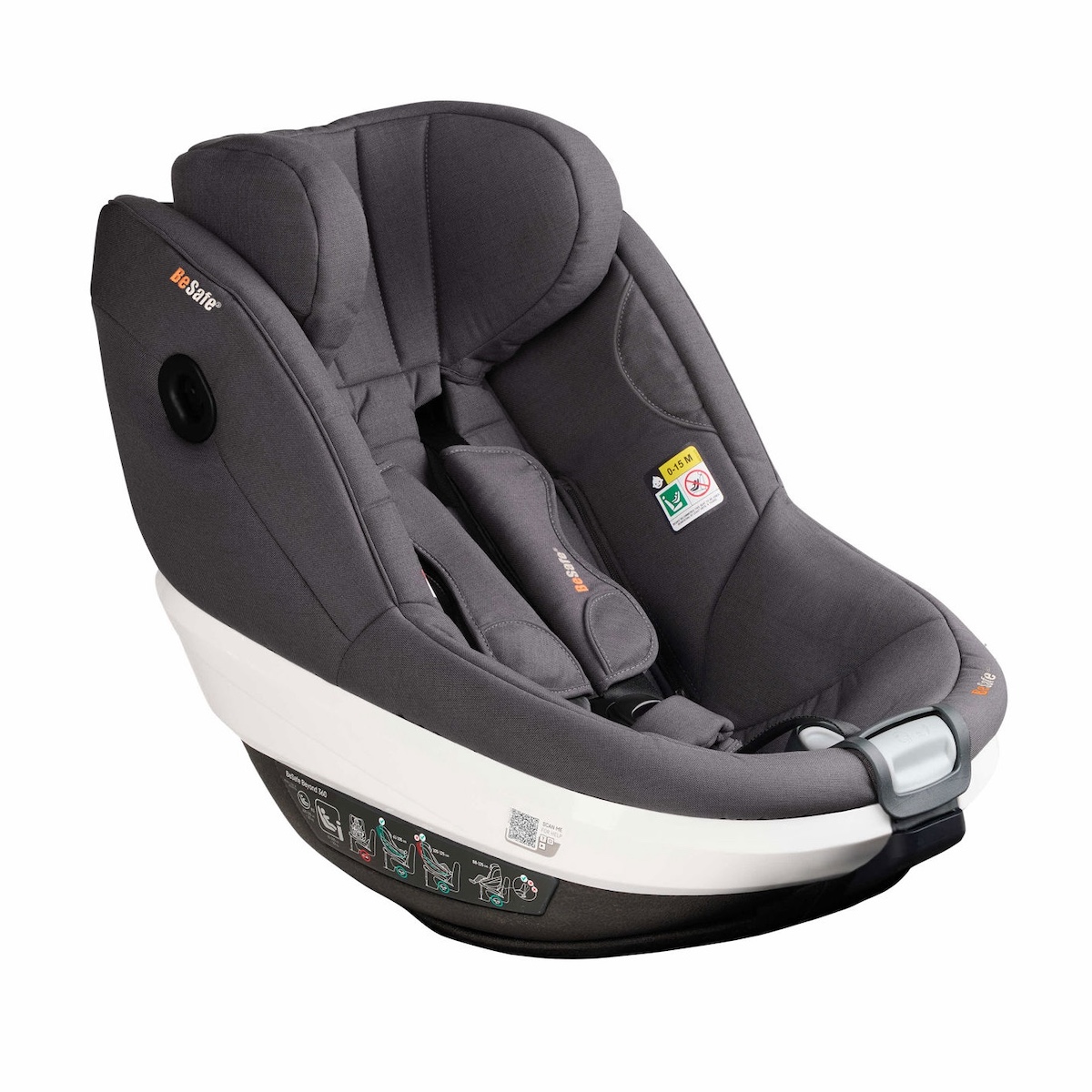 Siège auto de bébé à 5 ans Beyond 360 Besafe dark grey mélange