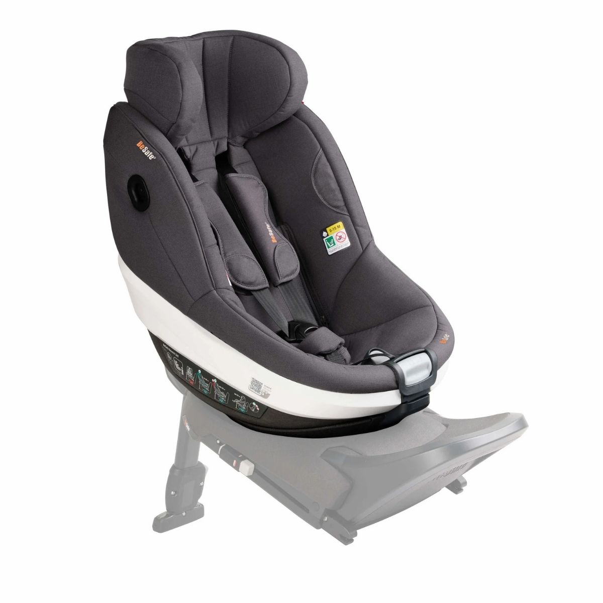 Siège auto de bébé à 5 ans Beyond 360 Besafe dark grey melange