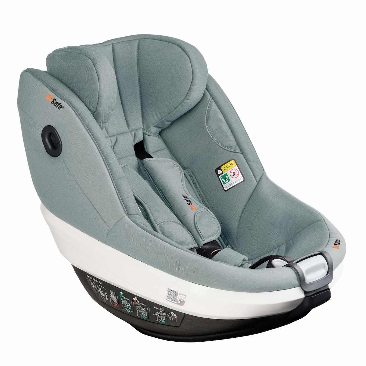 Siège auto de bébé à 5 ans Beyond 360 Besafe sea green mélange