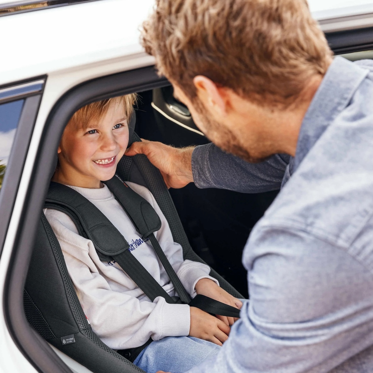 Siège auto de bébé à 5 ans Beyond 360 Besafe sea green mélange