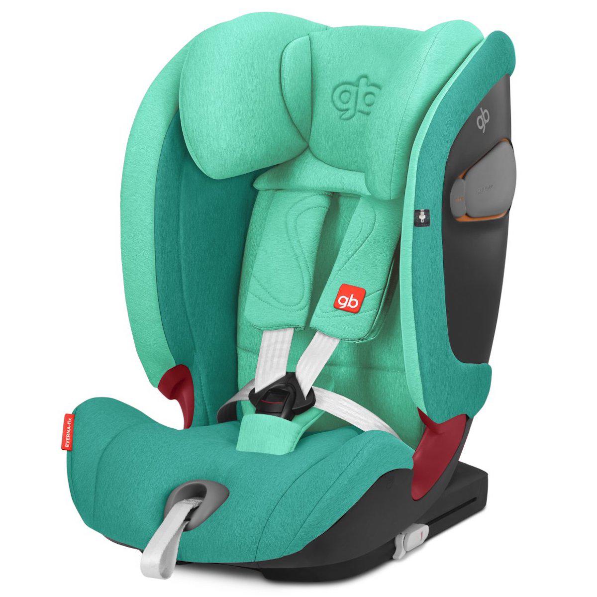 Siège auto gr1/2/3 EVERNA-FIX GB laguna blue-turquoise