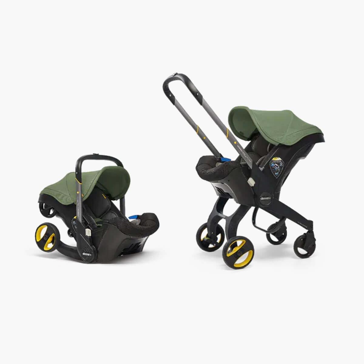 Siège-auto-poussette de bébé à 15 mois Doona i Desert green