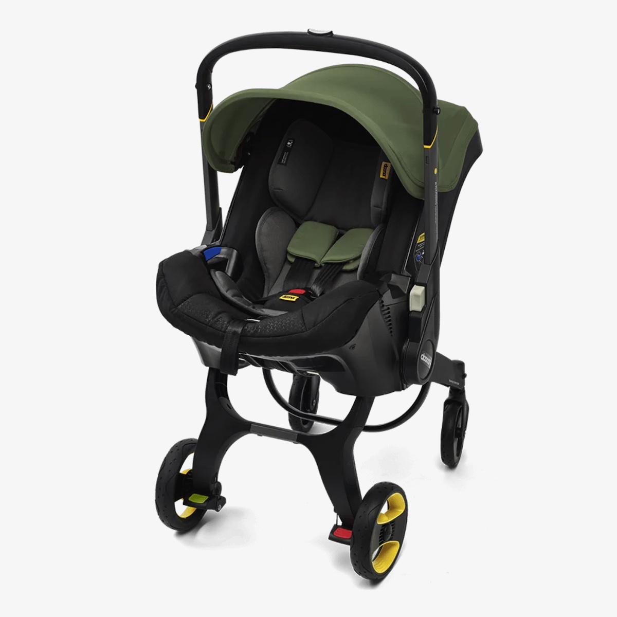 Siège-auto-poussette de bébé à 15 mois Doona i Desert green