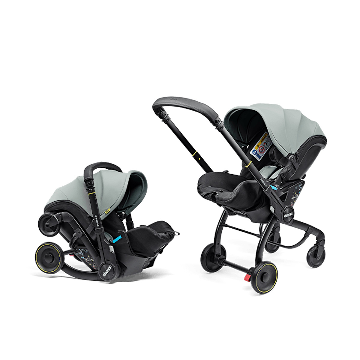 Siège-auto-poussette de bébé à 15 mois Doona X dusty sage