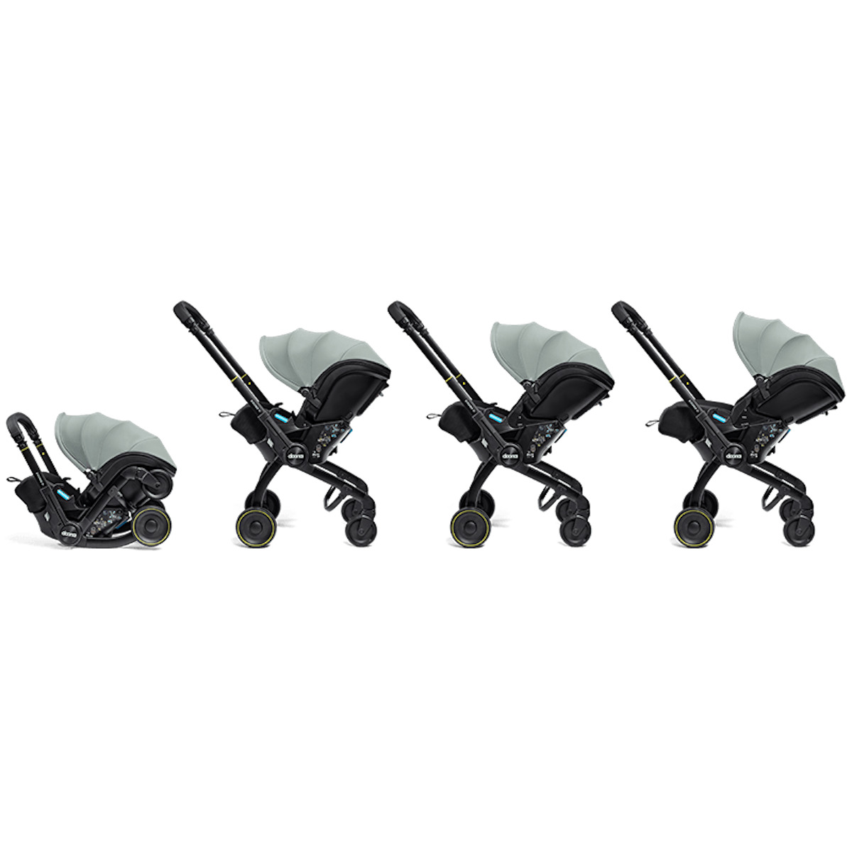 Siège-auto-poussette de bébé à 15 mois Doona X dusty sage