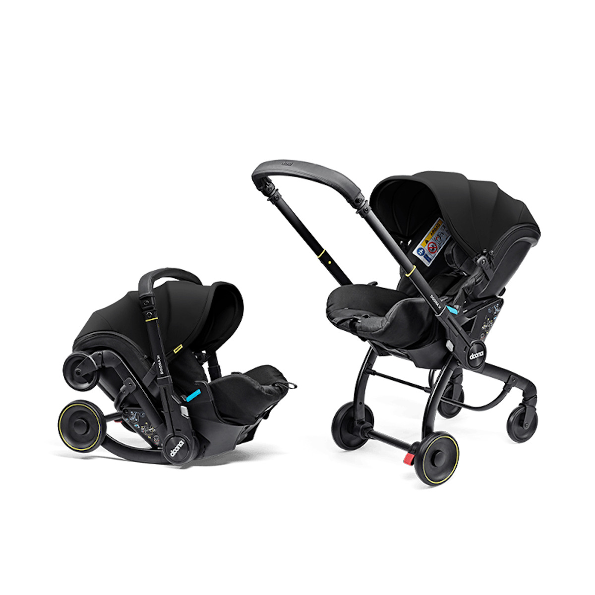 Siège-auto-poussette de bébé à 15 mois Doona X nitro black