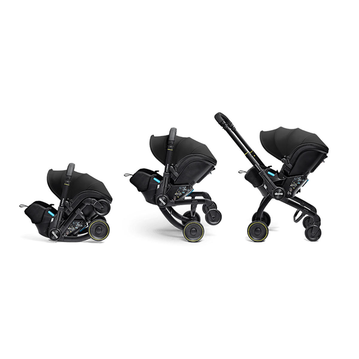 Siège-auto-poussette de bébé à 15 mois Doona X nitro black