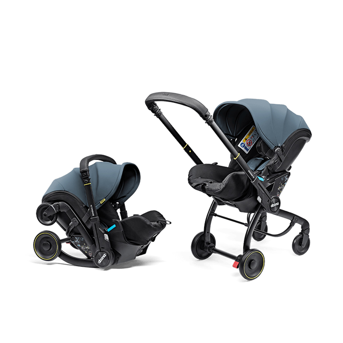 Siège-auto-poussette de bébé à 15 mois Doona X ocean blue