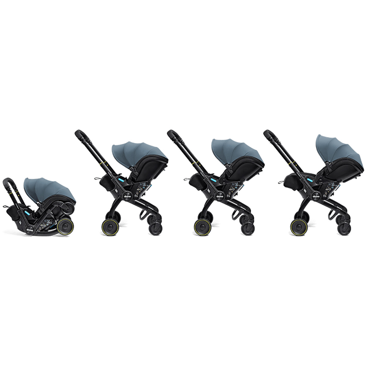 Siège-auto-poussette de bébé à 15 mois Doona X ocean blue