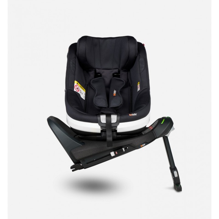 Silla auto Beyond 360º (asiento & base) Besafe black soft breeze