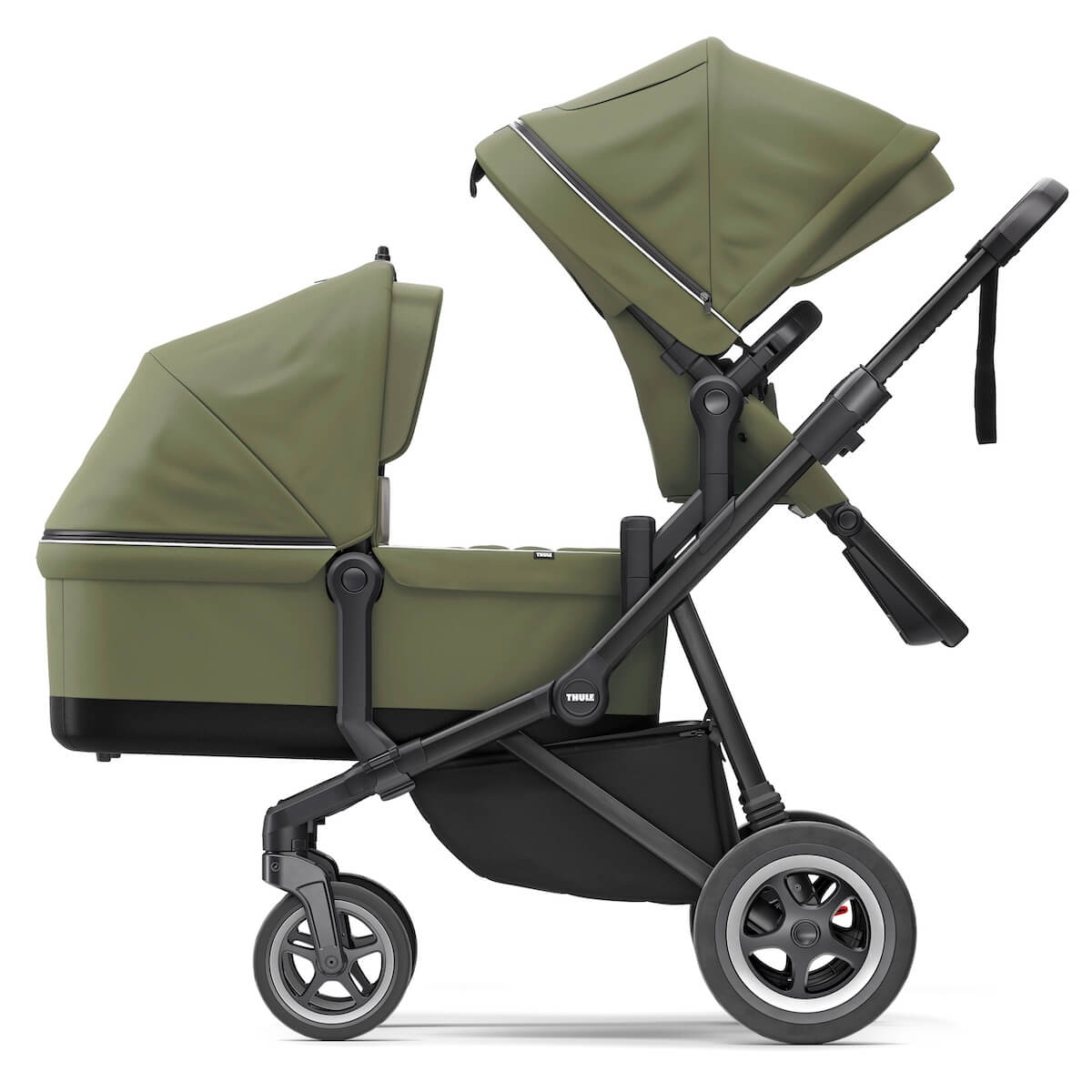 Sleek Soft Green on Black incl. Bassinet Thule 