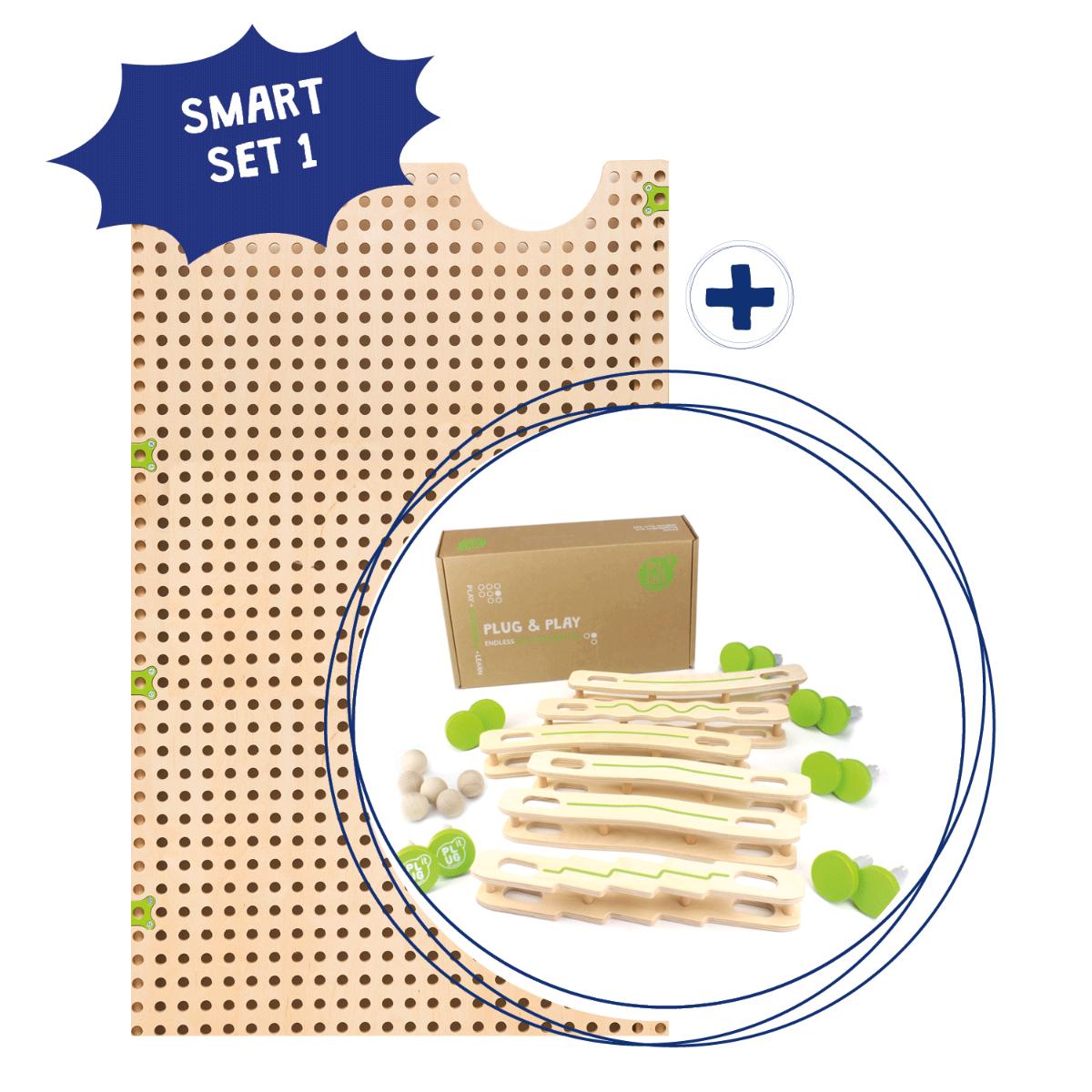 Smart Set 1 Plaque de base & Piste à billes Plug it