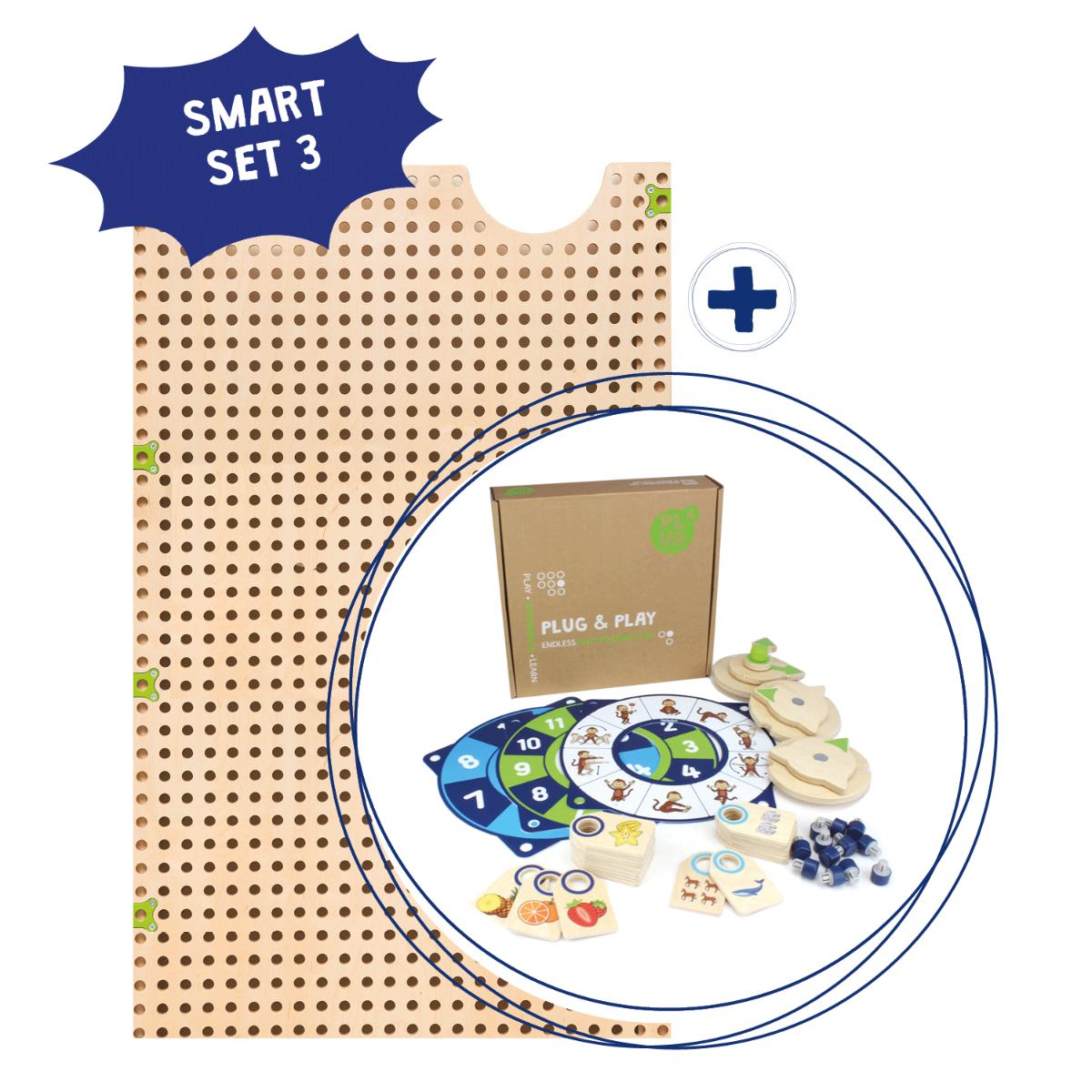 Smart Set 3 Plaque de base & films d'horloge & d'action Plug it