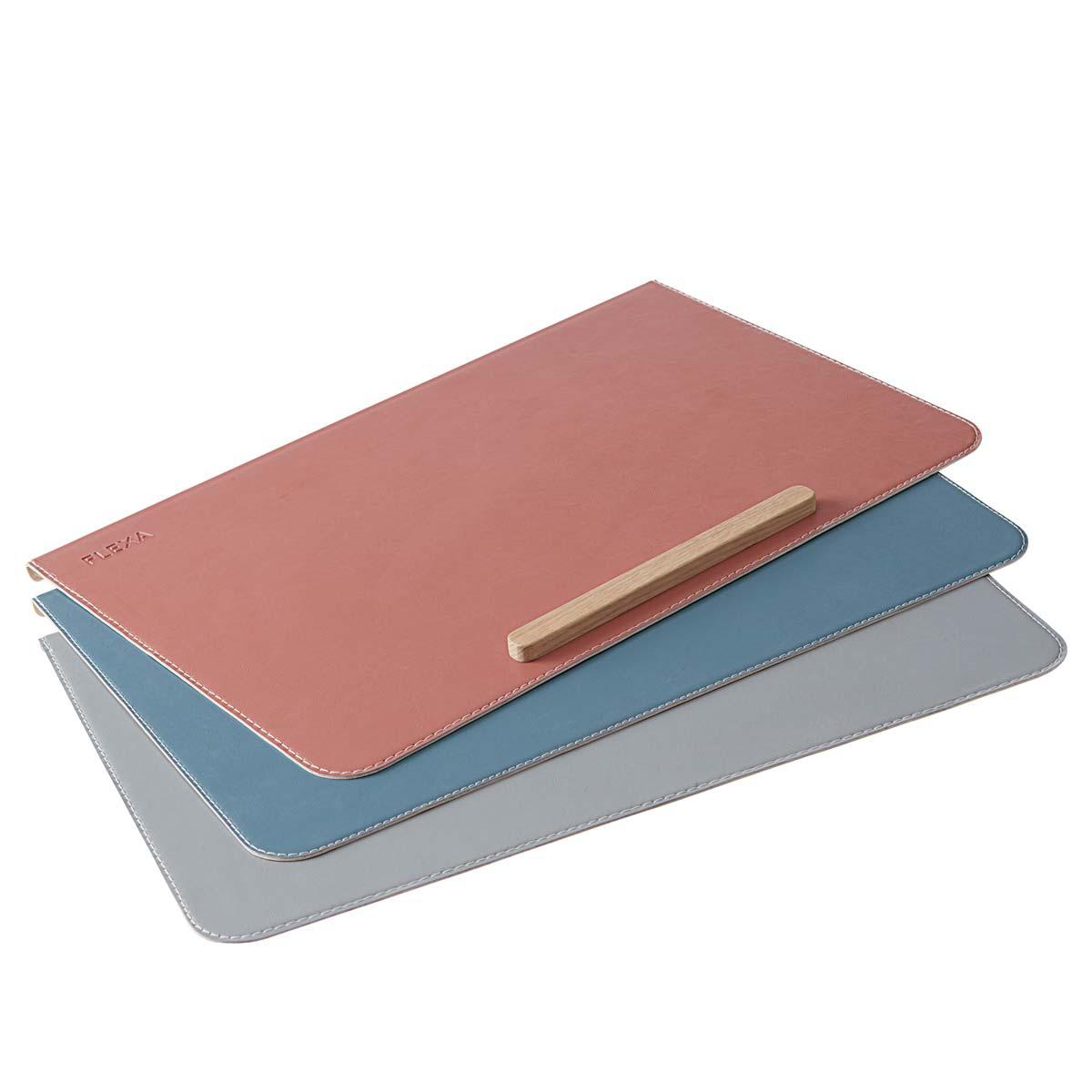 Sous-main bureau enfant EVO-MOBY-WOODY Flexa gris