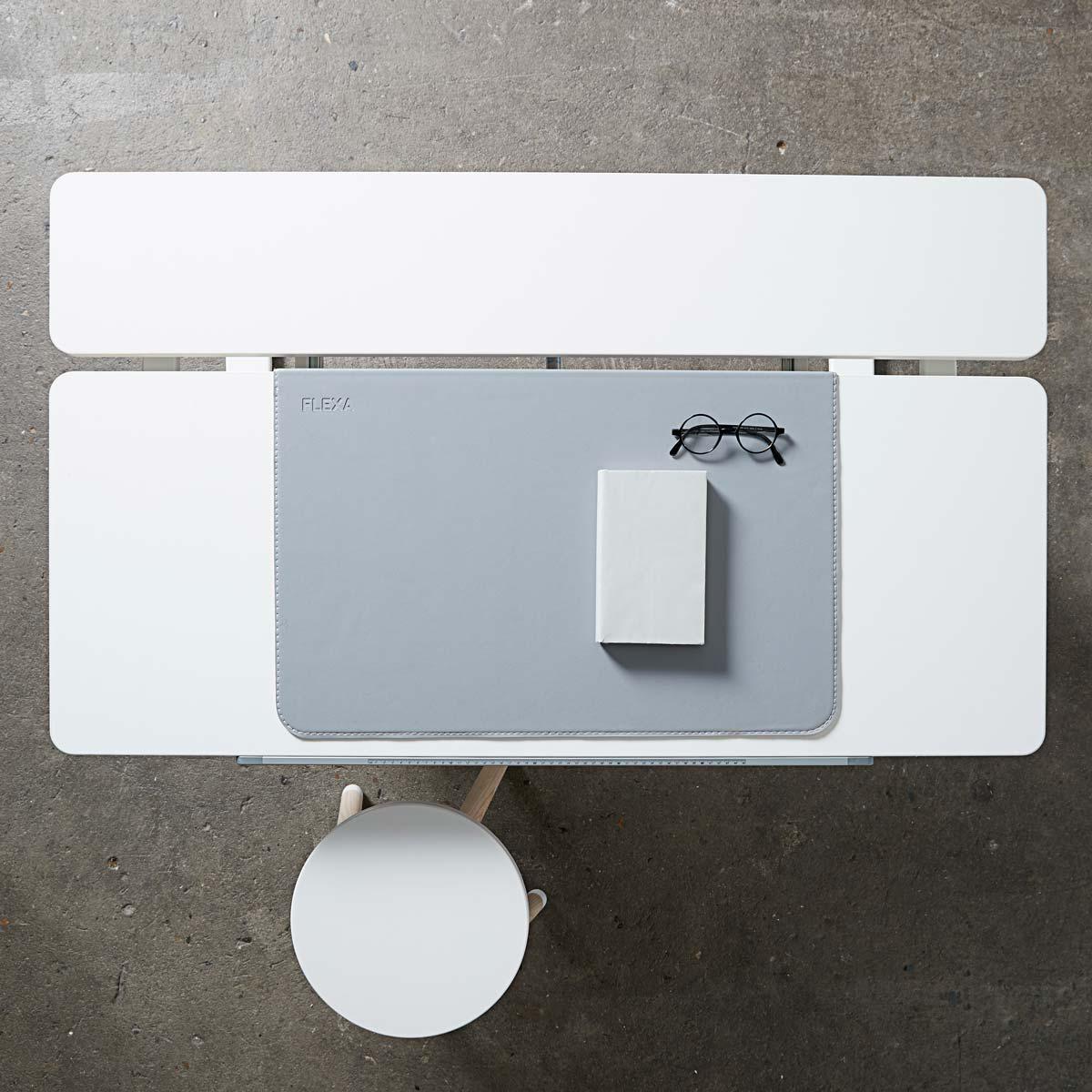 Sous-main bureau enfant EVO-MOBY-WOODY Flexa gris