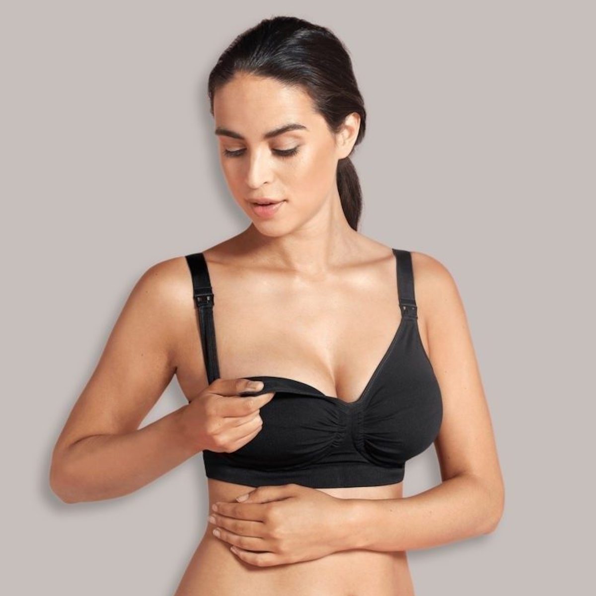 Soutien gorge d'allaitement CARRI-GEL Support L Carriwell Noir