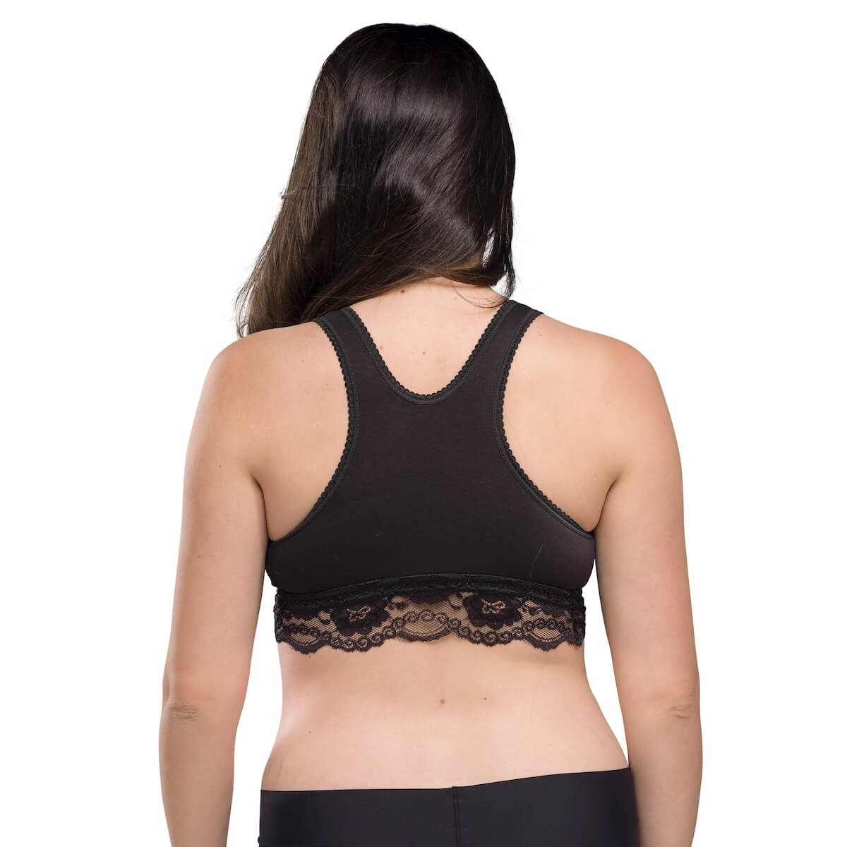 Soutien-gorge grossesse et allaitement Cache-cœur biologique M Carriwell Noir