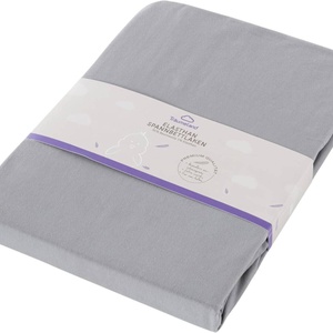 Spannbetttuch Elasthan asche Träumeland 65x112cm + 70x122cm passend für Oliver Furniture Wood mini