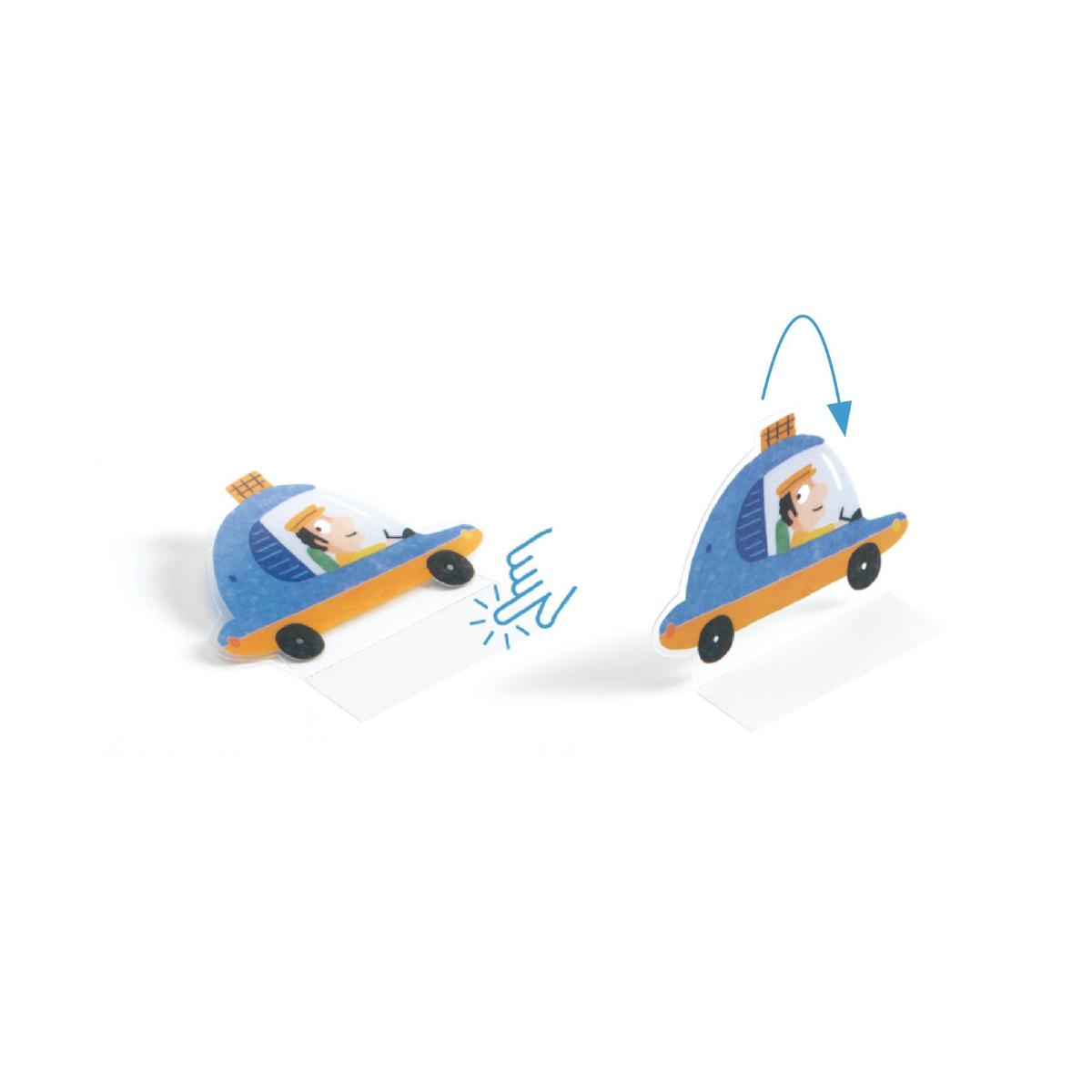 Stickers à relever - Véhicules Djeco