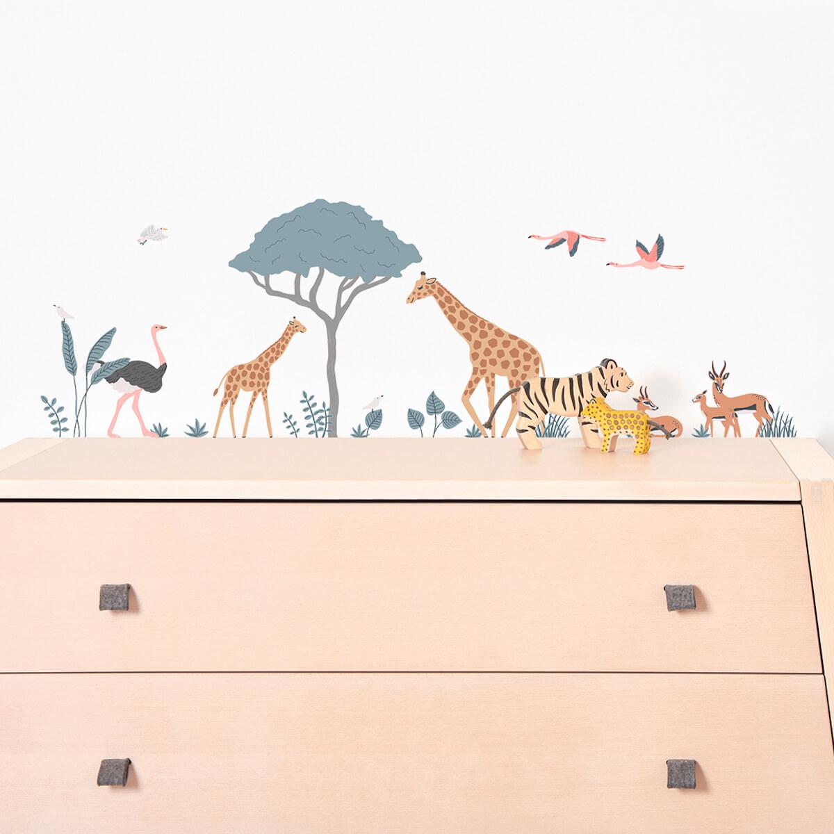 Stickers décoratifs Animaux sauvages Lilipinso