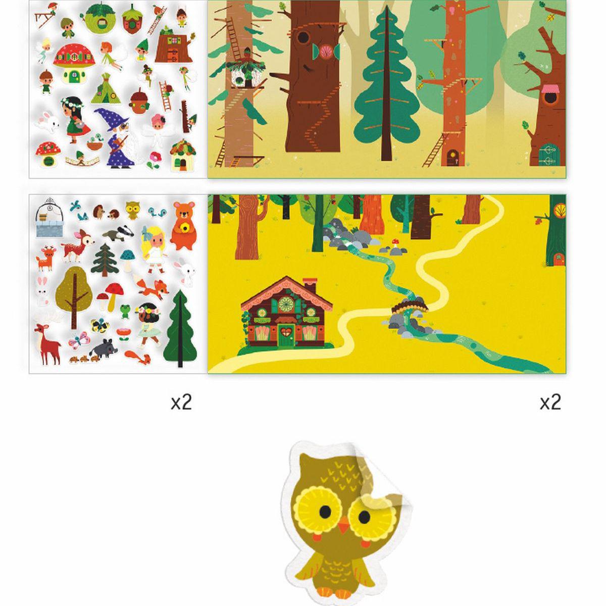 Stickers LA FORÊT MAGIQUE Djeco