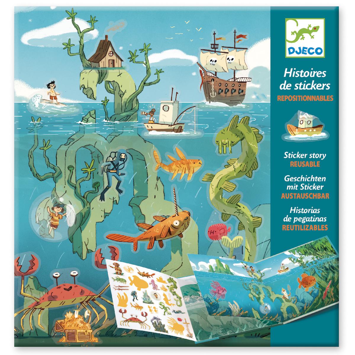 Stickers Les aventures en mer Djeco