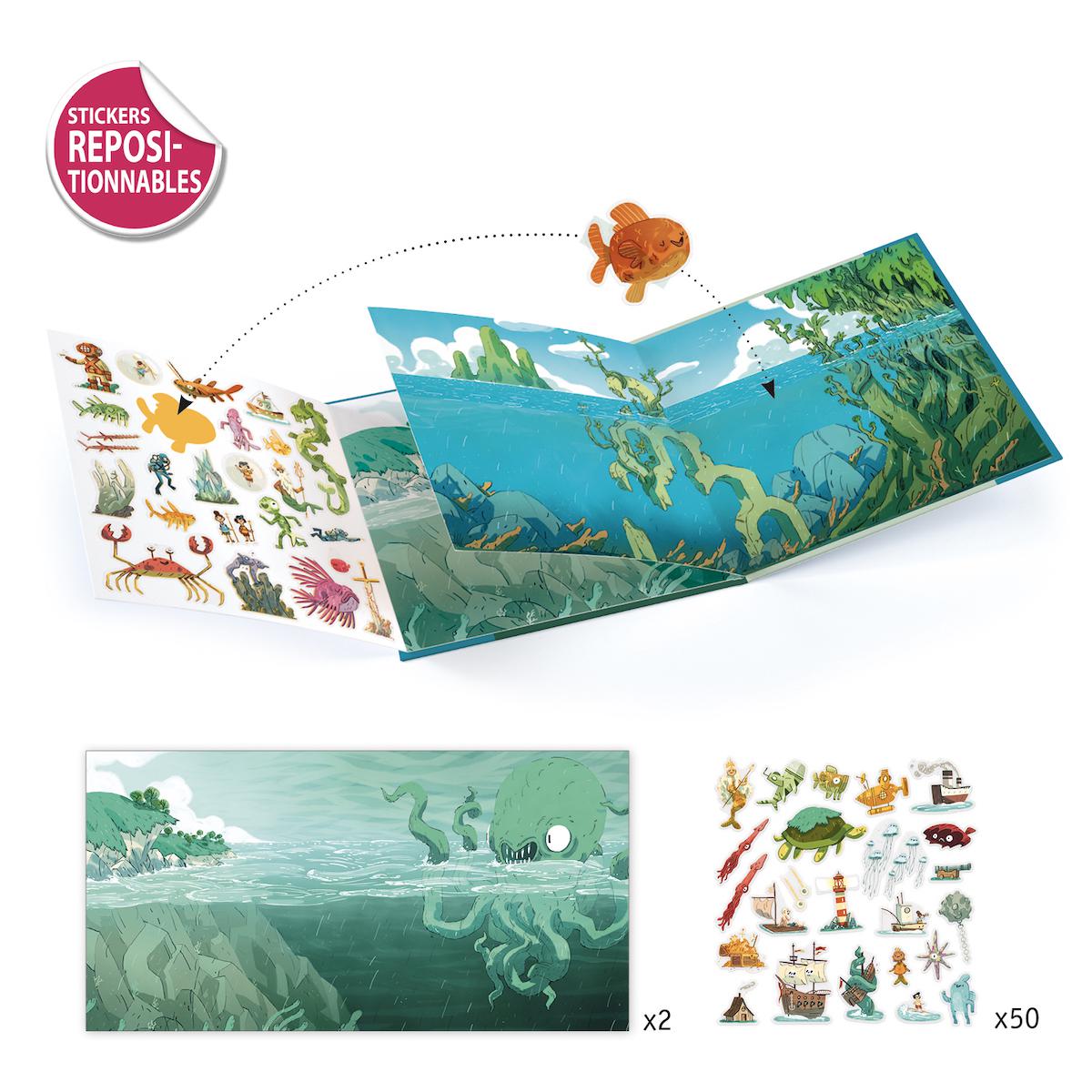 Stickers Les aventures en mer Djeco