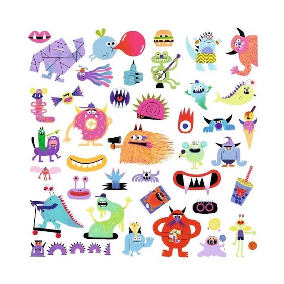 Stickers Monstres Djeco